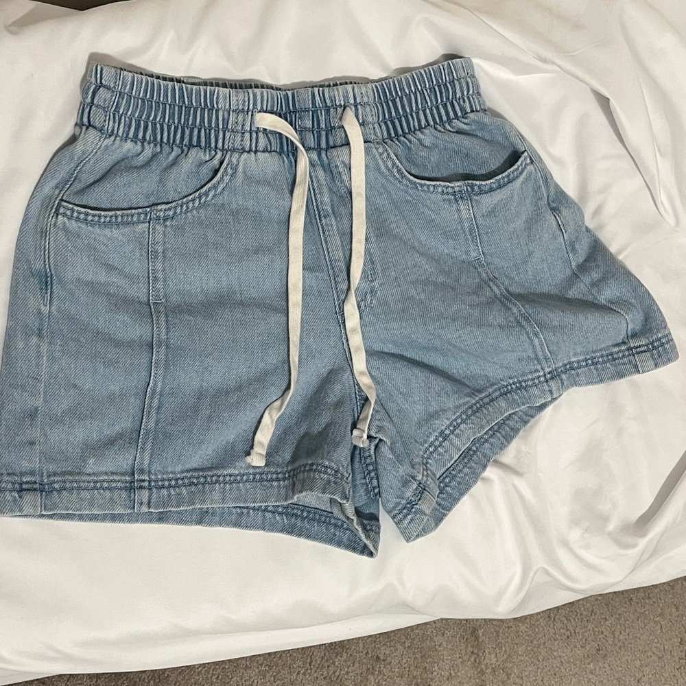 Universal Thread Denim Blue Drawstring Shorts XS